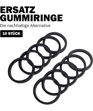 Sporzilla Rubber Rings for Star Closures | 25mm & 30mm | 10-Piece Set | Durable Replacement for Dumbbell & Barbell Rings | Sustainable Spare Part - Buy Online on GoSupps.com