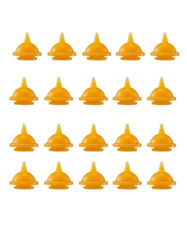 Pet nipple with syringes for puppies kittens preferably suitable for small mammals newborn week old kitten puppies (20 mini) 20 pieces (1 Pack)