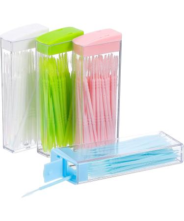HEALLILY Double-Ended Plastic Toothpicks 200pcs - Oral Care Teeth Sticks - Buy Online on GoSupps.com