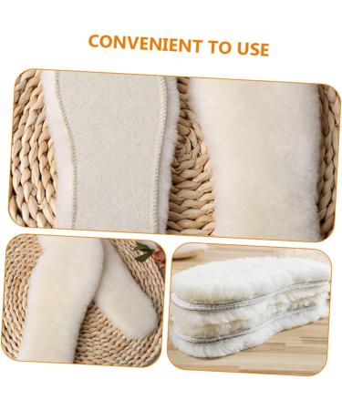 NOLITOY 3 Pairs Wool Insoles for Sneakers and Winter Boots - Warm Fleece Shoe Cushions for Ultimate Comfort - 25x8.8cm - Perfect Winter Shoe Parts - Buy Online on GoSupps.com
