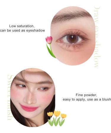 Eyeshadow easy to apply portable multipurpose face blush for women and girls Purple - Buy Online on GoSupps.com