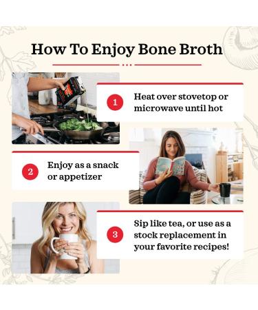 Organic Grass Fed Beef Bone Broth Soup - 10g Collagen Protein - Ideal for Keto, Paleo, Whole 30 Diets - Gluten-Free, 16.9 fl oz (Pack of 6) - Buy Online on GoSupps.com