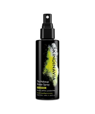 Skindinavia The Makeup Primer Spray Oil Control - Spray On Mattifying Base Layer For Oily Skin & Face - Oil Absorbing Shine Control & Pore Minimizer (4 Oz) Oil Control 4 Ounce (Pack of 1)