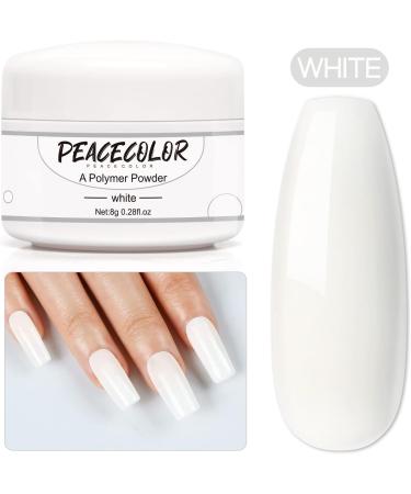 PEACECOLOR 8G 2PCS White Acrylic Powder Set Acrylic Nail Kit Professional Acrylic Nail Powder Long Lasting for Extension Nail Art Acrylic Nail Supplies Sets for Nails Beginners Home DIY Use color 177 - Buy Online on GoSupps.com
