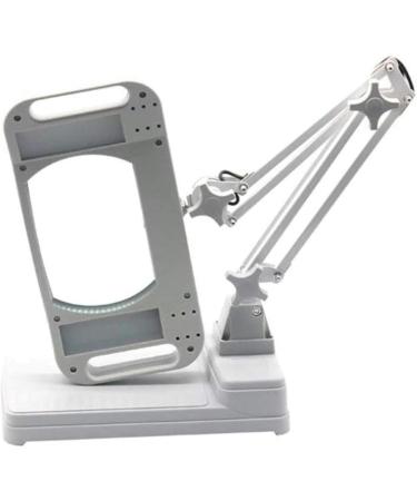Portable 72 LED Lighted Hands Free with Light Stand - 10X Illuminated Magnifier for Reading Inspection Soldering Needlework Repair Hobby Full of Stars