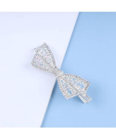Inilbran Vintage Rhinestone Bow Hair Clip Barrette Rainbow Crystal Wedding Hair Barrettes Shiny Crystal Hairpins Barrette Paved Cz Bowkont Hair Pins Hairclip Crystal Wedding Headpieces Accessories - Buy Online on GoSupps.com