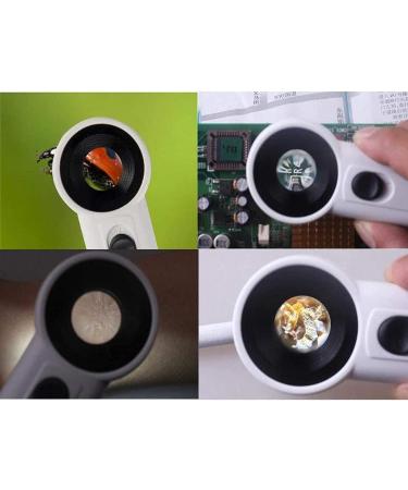 Magnifying Glass 45X Handheld Magnifying Glass with 2 Led Hd Lens for Reading Crafts Repair Magnifier Lofty Ambition - Buy Online on GoSupps.com