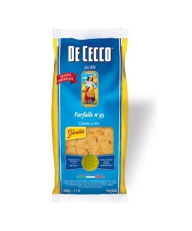 De Cecco De Cecco Farfalle Pasta No. 93 5 x 500 g