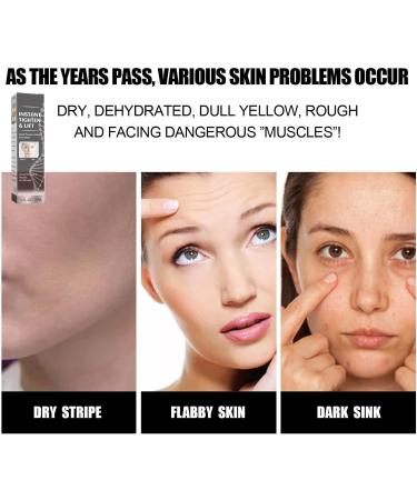 Trendyfave Face Serum for Women Men Vitamin C Serum Instant Face Lift Neck Eye Serum Anti-aging Face Cream For Tightener Skin Eye Bags Remover Dark Eye Circle Wrinkle Remover For All Skin Types - Buy Online on GoSupps.com