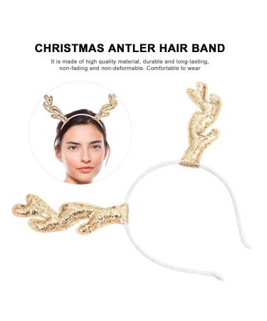 Frcolor 2-Piece Glitter Christmas Antler Hair Tie Set - Reindeer Anti-Strap Holiday Decor for New Year - Buy Online on GoSupps.com