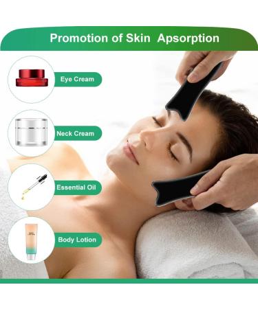 EQLEF Gua Sha Massage Tools Set - Horn Gua Sha Comb & Buffalo Horn Board for Relaxation & Skincare (2 Pieces) - Buy Online on GoSupps.com