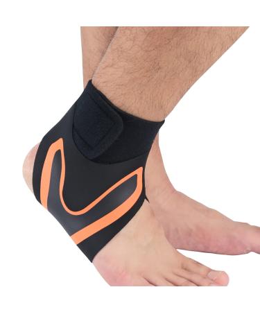 A Pair of Sports Ankle Support Sleeves Sponge Pressurized Antitwist Ankle Support for Football Mountaineering (L) L L