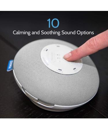 Homedics Deep Sleep Mini Portable Sound Machine - 5 Soothing Sounds, 3 Sleep Therapy Programs - Rechargeable for Home, Office, Nursery - Gray - Buy Online on GoSupps.com