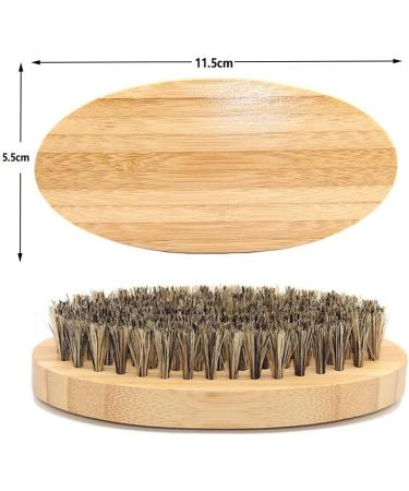 Buy Ailife Beard Brush - Natural Wild Boar Bristles & Bamboo Face Massage for Men | Perfect for Beards & Mustaches - International Shipping Available - Buy Online on GoSupps.com