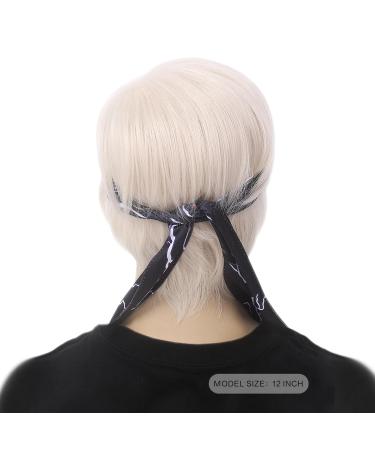 Buy STfantasy Men's Blonde Short Straight Layered Wig | Two-tone Natural Cosplay Wig (Platinum Blonde) - International Shipping Available - Buy Online on GoSupps.com