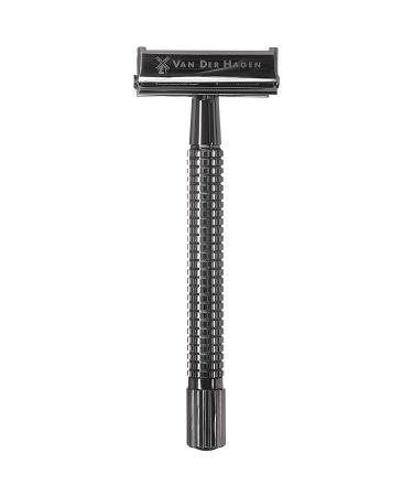 Van Der Hagen 110MM Gun Metal Safety Razor Kit - Smooth Shave Guarantee - Buy Online on GoSupps.com
