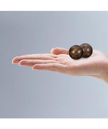Sosoport Jade Baoding Balls - 2pcs Natural Quartz Crystal Stress Relief & Massage Balls for Chinese Exercise - Shop Internationally - Buy Online on GoSupps.com