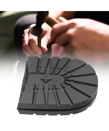 Rubber half-sols replacement shoe repair replacement rubber heeling anti-slip shell boot boots silent shoe soles for shoes with black heel (black heel)