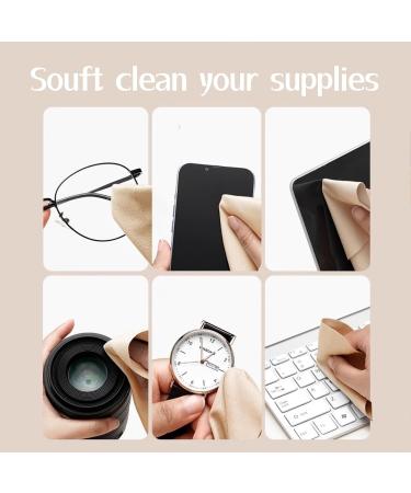 Microfiber Cleaning Cloths for Glasses Cameras & Screens - 5pcs 10 Colors | Lens Cleaning Wipes - Buy Online on GoSupps.com