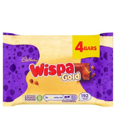 Cadbury Wispa Gold Barre de chocolat 4 x 38 g