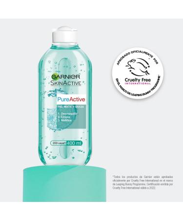 Garnier Pure Active Mat Control Agua Micellar Makeup Remover - Buy Online on GoSupps.com