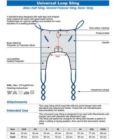 Patient Lift Sling Adjustable Full Body Transfer Belt Moving Assist for Elderly Disabled and Bedridden Max 600lb Weight Capacity - Buy Online on GoSupps.com