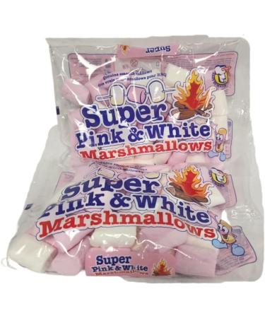 Super Pink & White Marshmallows Colorful Treats Xmas Delights Pack of 2 Smooth Mallows Gift - Buy Online on GoSupps.com