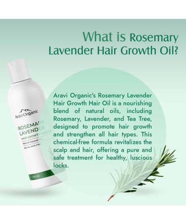 Buy 100% Pure Rosemary Lavender Hair Oil - Promote Hair Growth & Control Hair Fall - Natural Oil for Healthy Scalp & Hair - 6.7 FL Oz (200 ml) - International Shipping - Buy Online on GoSupps.com