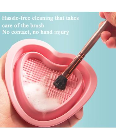 3 PCS Foldable Makeup Brush Cleaner Mat Silicone Makeup Brush Cleaning Mat Portable Cosmetic Brush Cleaner Washing Tool - Buy Online on GoSupps.com