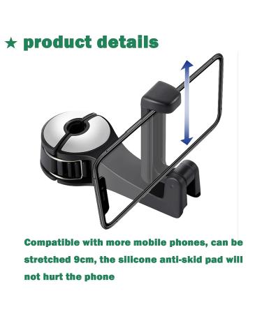 ONEROOMONON Car Seat Hook & Cell Phone Holder - Durable Rear Seat Head Support & Handbag Storage (Red) | International Shipping - Buy Online on GoSupps.com