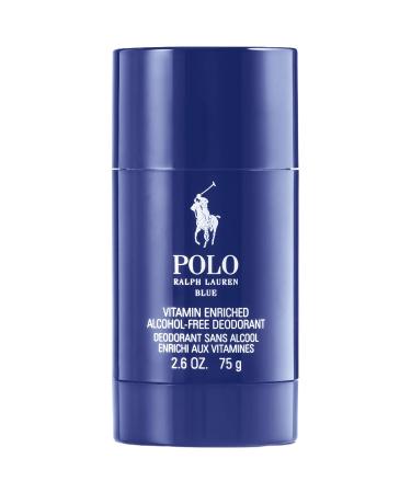 Ralph Lauren - Polo Blue - Men's Deodorant - Aquatic & Fresh - With Citrus, Sage, and Suede - Alcohol-Free, Long Lasting - 2.6 Oz 2.6 Ounce (Pack of 1)