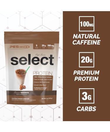 PEScience Select Cafe Protein - Caramel Macchiato - 5 Oz. - Buy Online on GoSupps.com