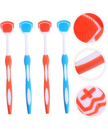 Healeved 4-Piece Nano Tongue Cleaning & Silicone Toothbrush Set - Adult Oral Care with Metal Spatula & Plastic Cleaner for Fresh Breath - Buy Online on GoSupps.com