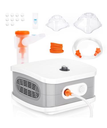 Nebulizer Machine for Adults Kids Portable Household Breathing Machine Nebulizer Desktop Asthma Steam Inhalers for Breathing Problems Table Jet Compressor Nebulizer Machine with Accessories