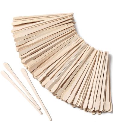 200Pcs Wooden Wax Sticks - HOOMBOOM Wax Spatulas - Eyebrow Lip Nose Small Waxing Applicator Sticks for Hair Removal and Smooth Skin - Spa and Home Usage 200 Count (Pack of 1)