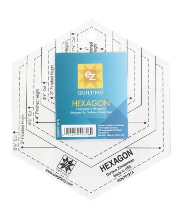 Wrights EZ International 882670181A Rotary Cutting Shapes Hexagon Clear