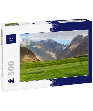 Lais Puzzle Rice field in the summer season in the village of Askole on the K2 base camp trekking route in the Karakoram Mountains Gilgit Baltistan Pakistan 500 pieces