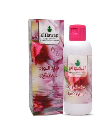 bonballoon Elhawag Rose Water Made From Natural Purified Roses Gives The Skin a Refreshing Sensation And a Pleasant Scent All Day Long (4.39 oz / 130 ml)