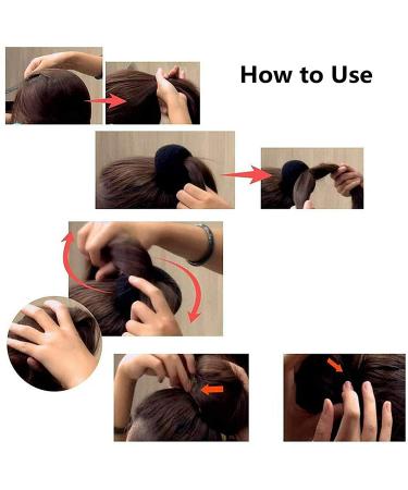 4 Pcs Donut Wig Hair Bun Makers - Fashion Bun Shaper Set for Women & Girls - Light Brown Hairstyle Tool - Buy Online on GoSupps.com