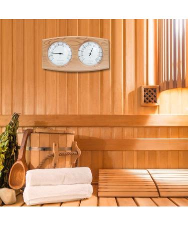 Flexman 2 in 1 Sauna Thermometer & Hygrometer - Wooden Double Digit Temperature & Moisture Monitor for Sauna Decoration - International Shipping Available - Buy Online on GoSupps.com