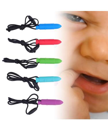 Sensory Chew Necklace for Teething Relief - Portable and Cute Bright Color Design for Home & Travel - Buy Online on GoSupps.com