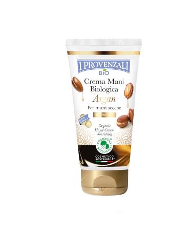 Argan Organic Hand Cream for Dry Skin - 75 ml | Made in Italy | Nourishing Moisturizer for All Skin Types - Buy Online on GoSupps.com