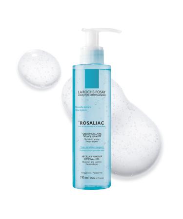 La Roche-Posay Micellar Face Cleanser Micellar Gel for Sensitive Skin Prone to Redness with Glycerin & Caffeine Cleanser and Makeup Remover Fragrance Free 195 mL