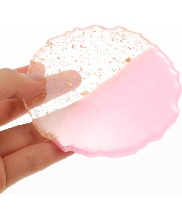 INOOMP Palette de Pr sentation pour Ongles en R sine Ronde Rose Plateau de M lange de Maquillage Gel Support Clous Multifonction pour Nail Art Professionnel et Usage Domestique  - Buy Online on GoSupps.com