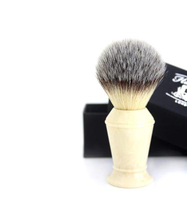 Synthetic Hair Shaving Brush with Ivory Handle | Classic Gift Box Included - Premium Quality Shaving Accessories - Buy Online on GoSupps.com
