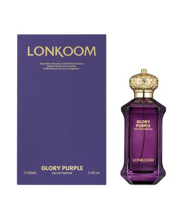 GLORY Emerald/Purple and Black 100ml EDP Fresh Notes PERFUME for Men and Women (Purple)