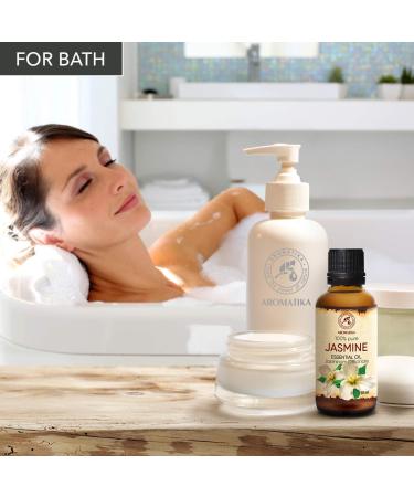 Pure Jasmine Oil 50ml - Jasminum Officinale - Aromatherapy Relaxation & Calm Sleep - Etheric Fragrance for Diffusers & Lamps - Buy Online on GoSupps.com