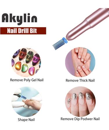 Akylin Carbide Nail Drill Bits - 3/32' Fast Remove for Acrylic/Hard Gels for Manicure Pedicure Cuticle Gel Polishing Salon Bits-Left and Right Hand(Medium) Medium-M Type-D - Buy Online on GoSupps.com