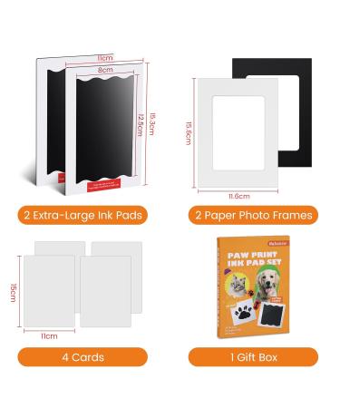 Nabance Large Dog Paw Print & Baby Handprint Set - 2 Photo Frames - Perfect Family Gift for Dogs & Cats - Buy Online on GoSupps.com
