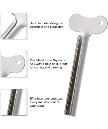 Ritioner Stainless Steel Toothpaste Squeezer Key Cream Tube Squeezing Cosmetic Oil Paint Squeezer Home Bathroom Supplies - Buy Online on GoSupps.com
